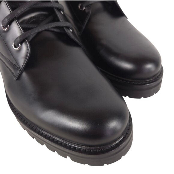 Balmain B Logo Buckle Ranger Combat Boots Mens US 10 IT 43 Black $1650 main image 8